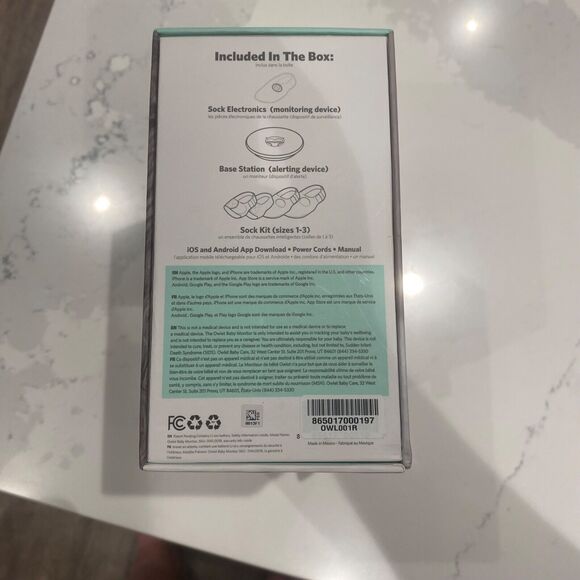 Owlet Smart Sock Heart Rate Oxygen Baby Monitor Model OBS 1.1 Open Box New - Picture 6 of 6
